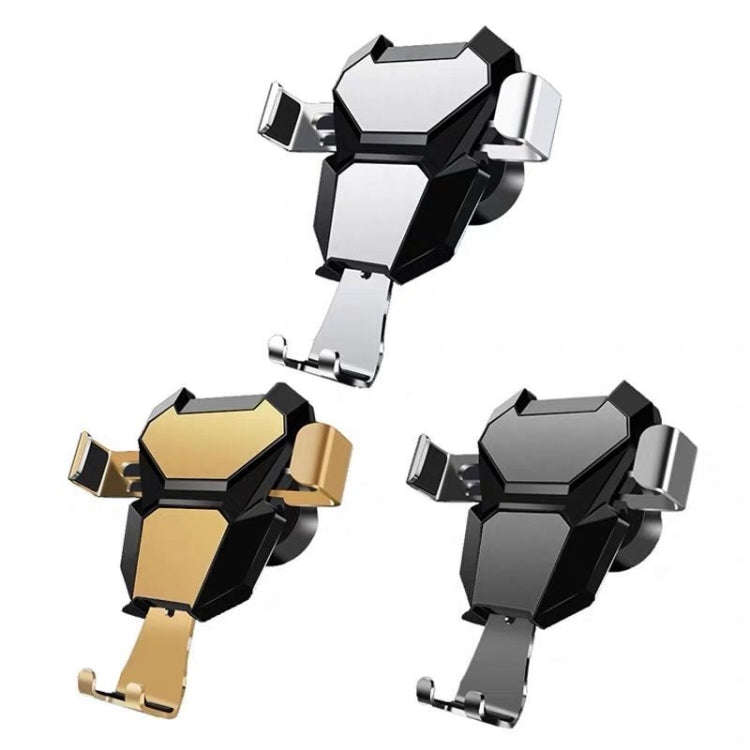 Universal Metal Gravity Car Phone Holder(Silver)