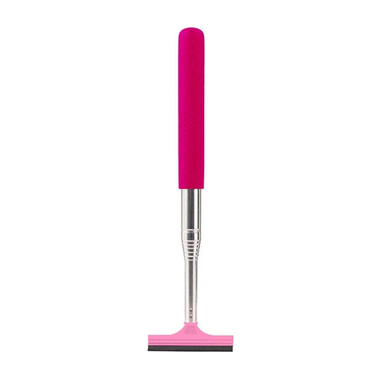 Portable Retractable Car Defogger Rearview Mirror Wiper(Pink)