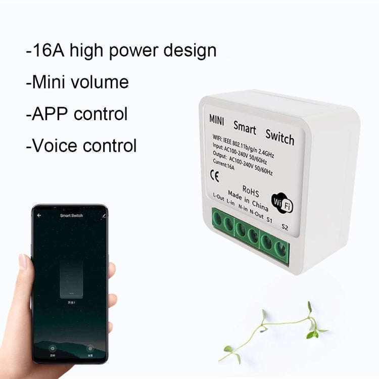 003 WiFi App Remote Voice Control Smart Switch(WiFi+Bluetooth Dual-mode 16A)