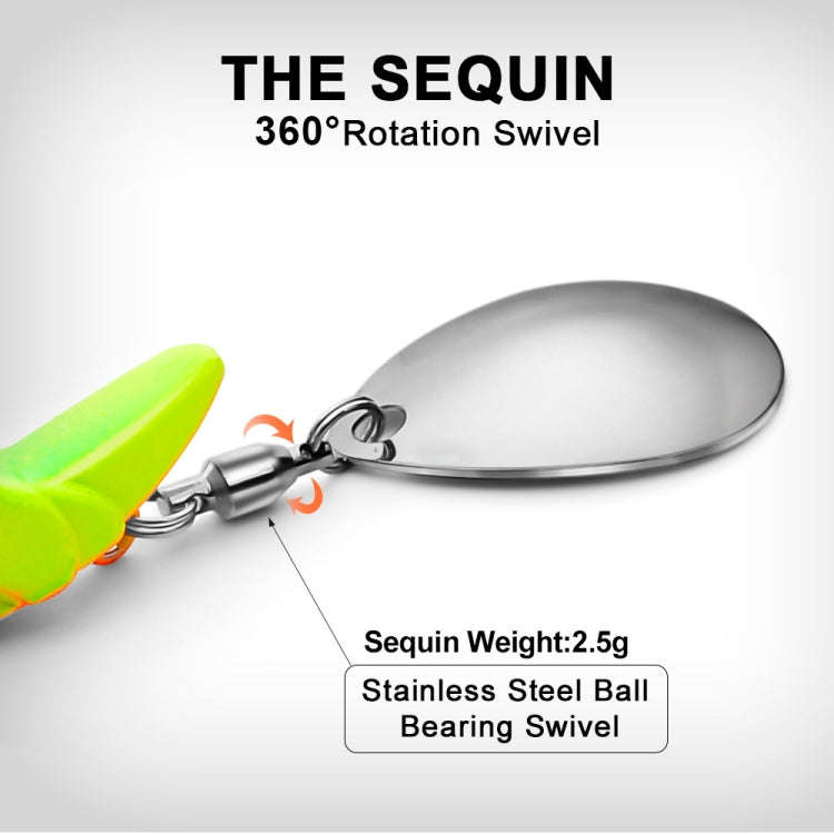 Lead Material Fish Shape Anti-hanging Bottom Hook, Specification: 15g(Green)