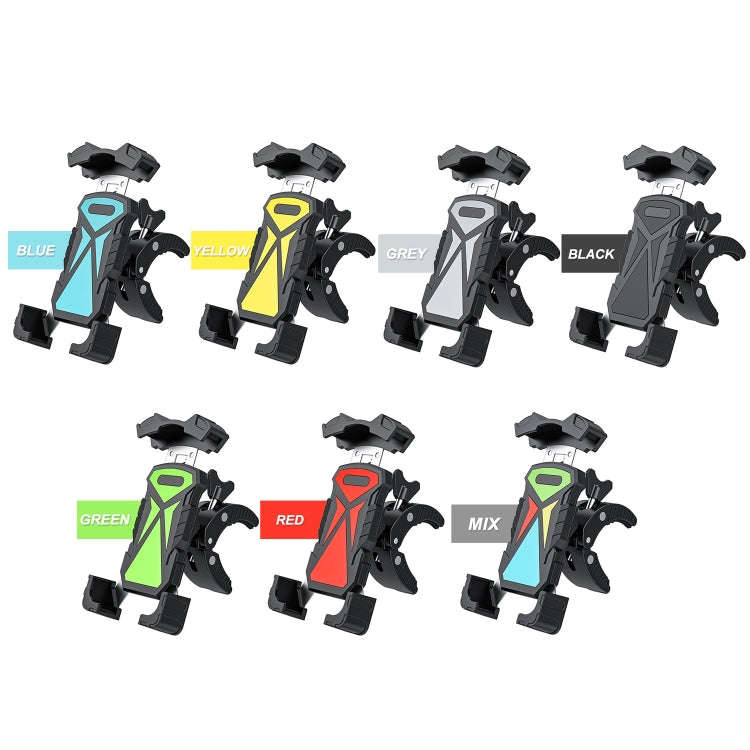 L101+M011 Outdoor Cycling Mechanical Locking Phone Holder(Blue)