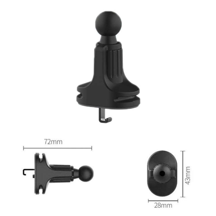 6 PCS Car Air Outlet Mobile Phone Bracket Base Can Clip Data Cable, Size: 17mm Ball Head