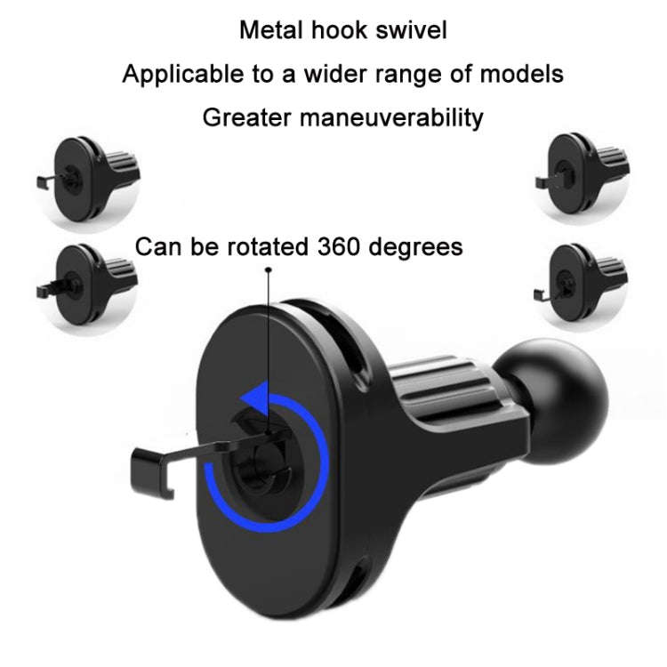 6 PCS Car Air Outlet Mobile Phone Bracket Base Can Clip Data Cable, Size: 17mm Ball Head