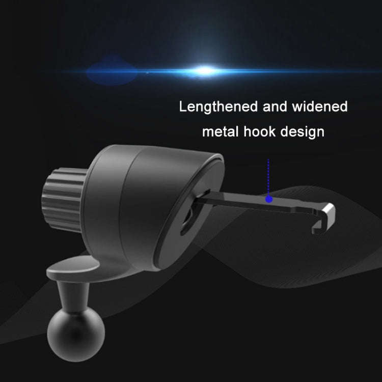 6 PCS Car Center Console Mobile Phone Bracket Snail Base Accessories(17mm Ball Head)