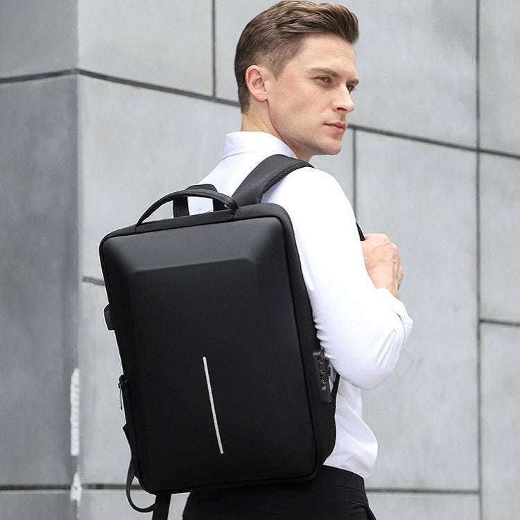 Men Business Shoulder USB External Interface Computer Bag, Color: 8001 Red