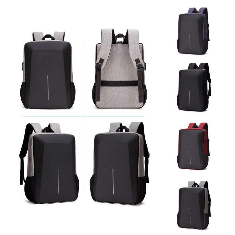 Men Business Shoulder USB External Interface Computer Bag, Color: 8001-J Red