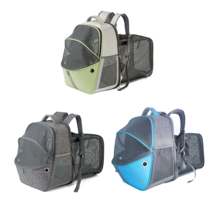 LDLC QS-067 Outdoor Breathable Can Expand Portable Pet Bag(Gray)