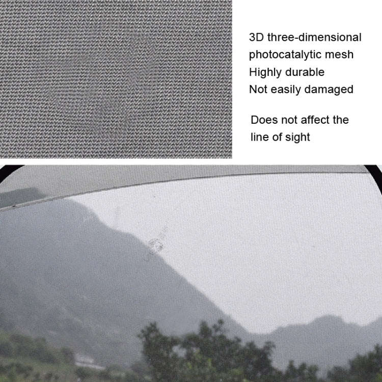 Non-Porous Suction Cup Car Mesh Sunshade(Black Rear Block+Black Side Block x 4)