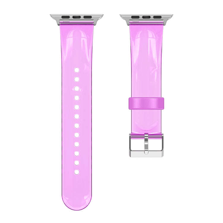 TPU Fuel Injection Watch Band For Apple Watch Series 7 41mm /6&SE&5&4 40mm /3&2&1 38mm(Transparen...