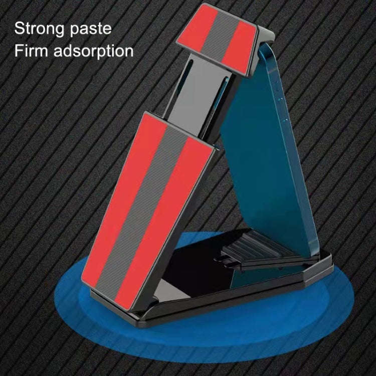 Mobile Phone Tablet Car Holder Suction Cup Instrument Fixed Bracket, Color: Red Leather Pattern