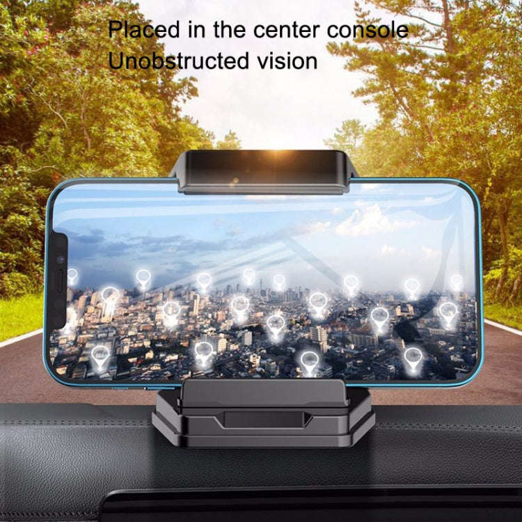 Mobile Phone Tablet Car Holder Suction Cup Instrument Fixed Bracket, Color: Red Leather Pattern