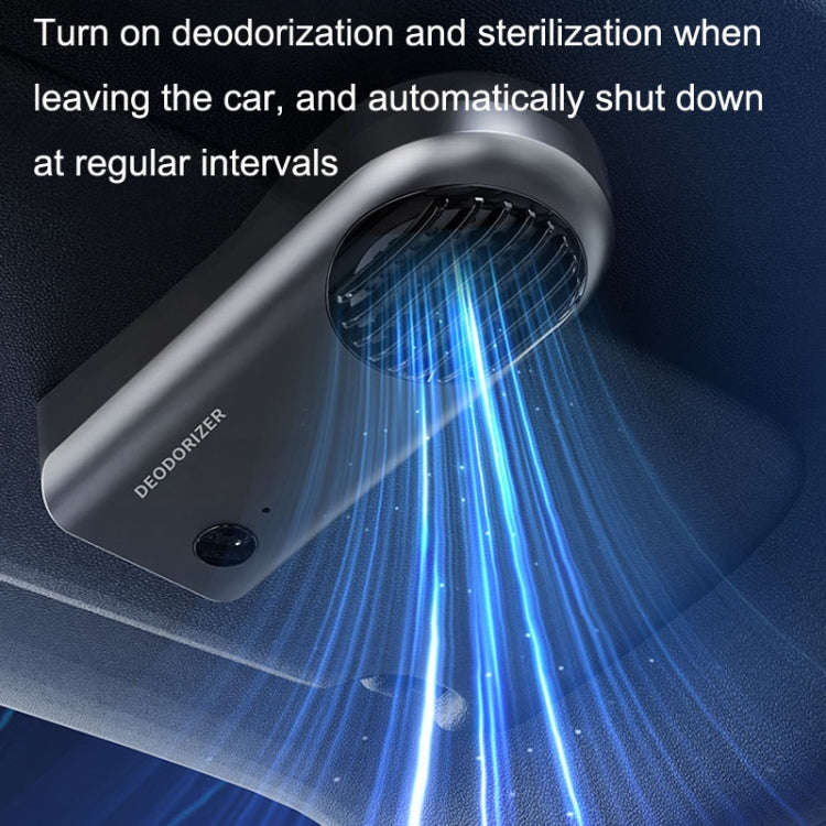 Car Mini Air Purifier Toilet Deodorant Shoe Cabinet Sterilizer(White)