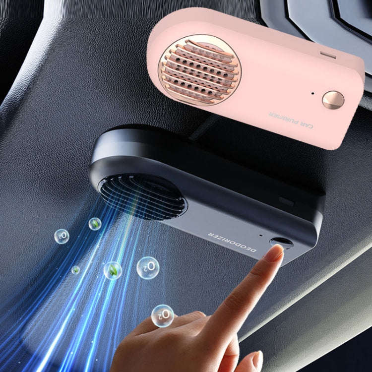 Car Mini Air Purifier Toilet Deodorant Shoe Cabinet Sterilizer(Pink)