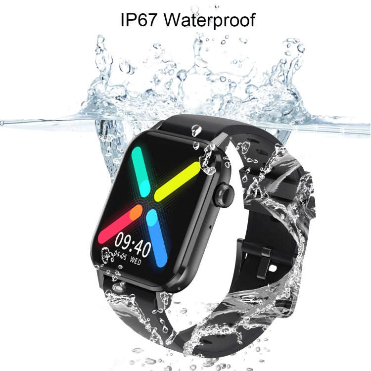 HD6 1.69 inch Multifunctional Heart Rate Monitoring Smart Watch(Black)