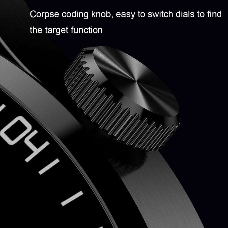 HD2 1.32 Inch Heart Rate Detection Smart Watch(Silver + Leather)