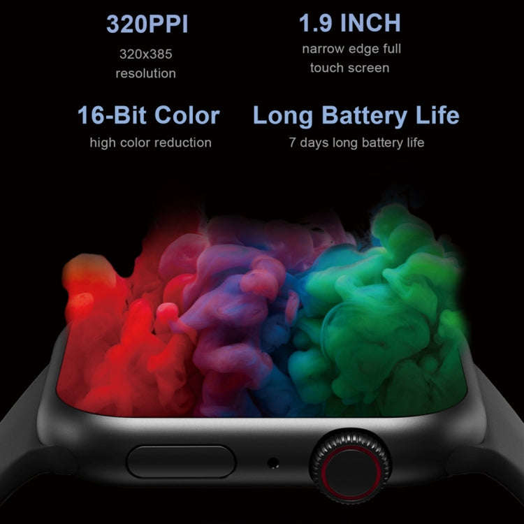 HD7max 1.9 Inch Multifunctional Waterproof Smart Watch with NFC Function(White)