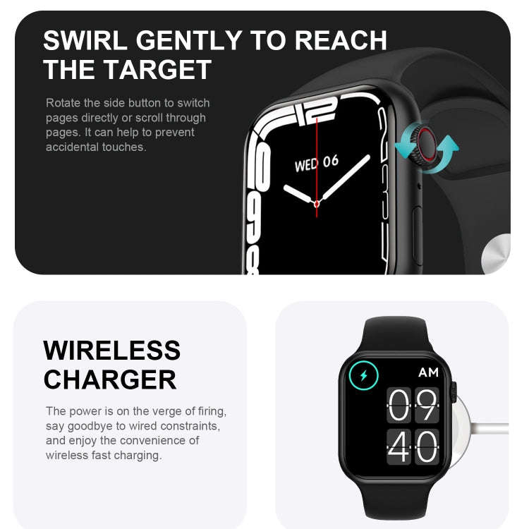 HD7max 1.9 Inch Multifunctional Waterproof Smart Watch with NFC Function(White)