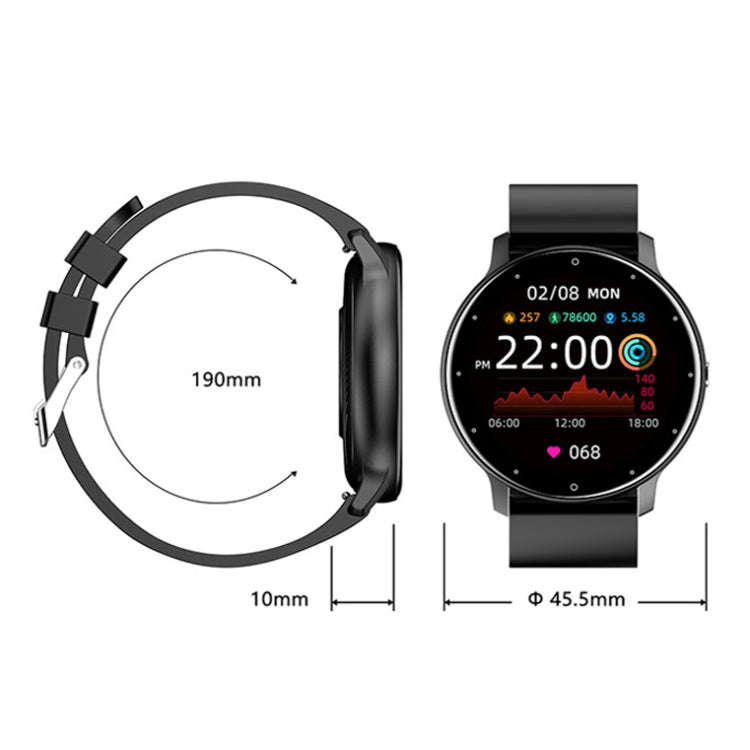 ZL02 Heart Rate Monitoring Pedometer Smart Watch(Pink)