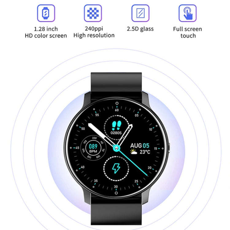 ZL02 Heart Rate Monitoring Pedometer Smart Watch(Blue)