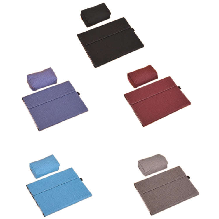 All-Inclusive Drop Case For Microsoft Surface Pro 8, Color: TPU Soft Shell Black With Power Pack