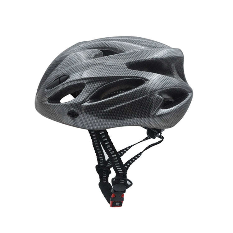 Unisex Cycling Bike One-piece Helmet (Fiber Black)