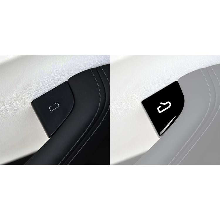For Tesla Model 3 4pcs/ Set B-type Car Window Switch Stickers(Piano Black)