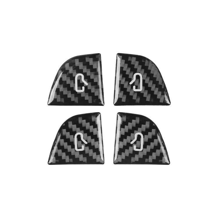 For Tesla Model 3 4pcs/ Set B-type Car Window Switch Stickers(Black)