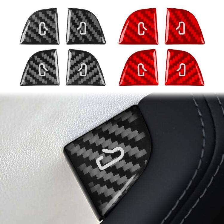 For Tesla Model 3 4pcs/ Set B-type Car Window Switch Stickers(Black)