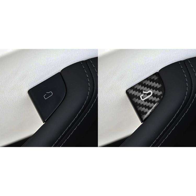 For Tesla Model 3 4pcs/ Set B-type Car Window Switch Stickers(Black)
