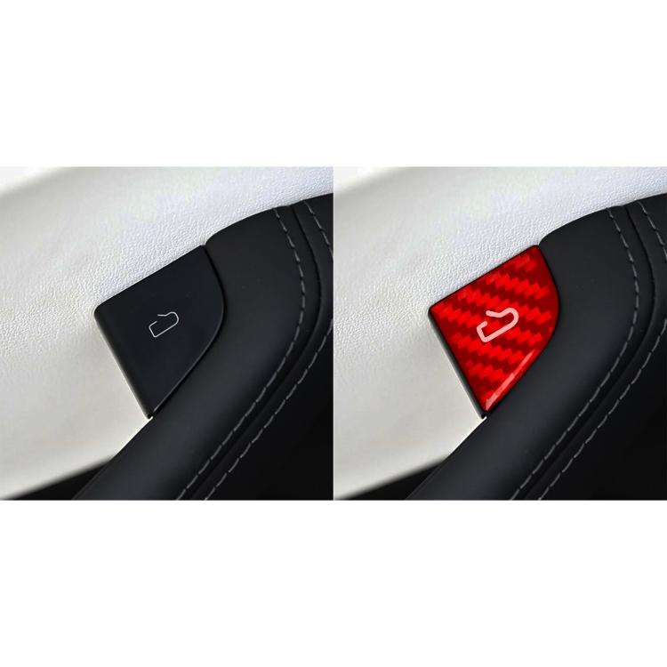 For Tesla Model 3 4pcs/ Set B-type Car Window Switch Stickers(Red)