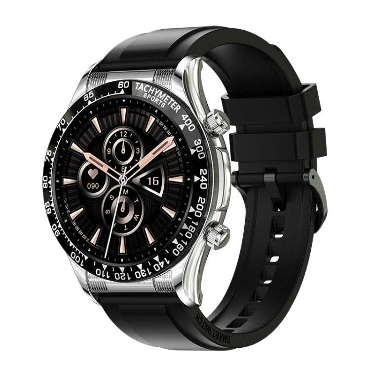 LOANIY E18 Pro Smart Bluetooth Calling Watch with NFC Function, Color: Black Silicone