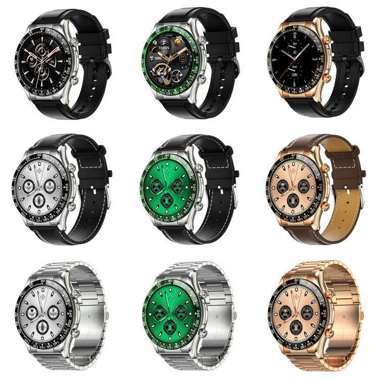 LOANIY E18 Pro Smart Bluetooth Calling Watch with NFC Function, Color: Gold Leather