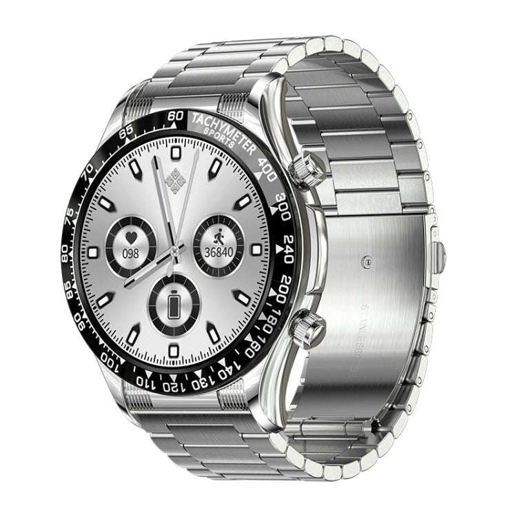 LOANIY E18 Pro Smart Bluetooth Calling Watch with NFC Function, Color: Black Silver Steel