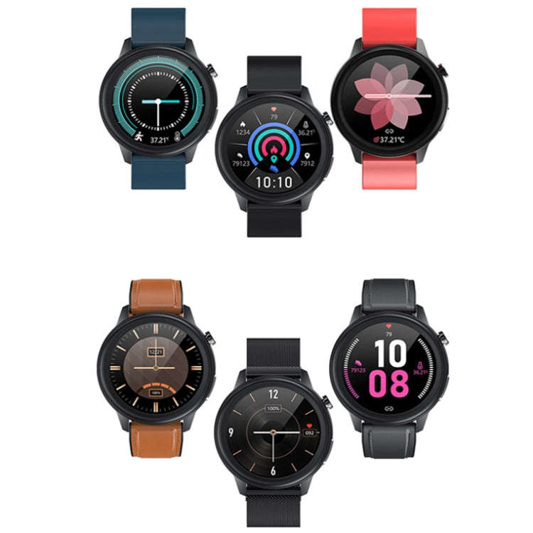 LOANIY E80 1.3 Inch Heart Rate Detection Smart Watch, Color: Blue Silicone