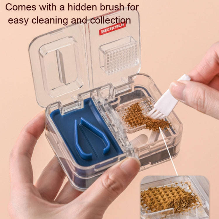 Imakara Mini Square Portable Sealed Medicine Cutter Dispenser Box(Blue)