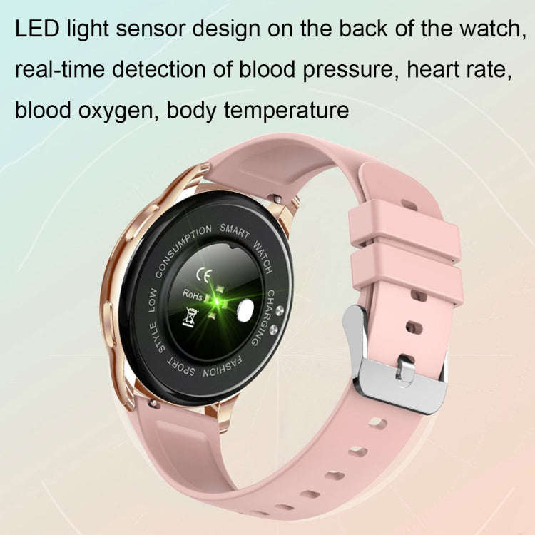 Wearkey Y23 1.32 Inch Health Monitoring Smart Watch with Password Lock(Pink)