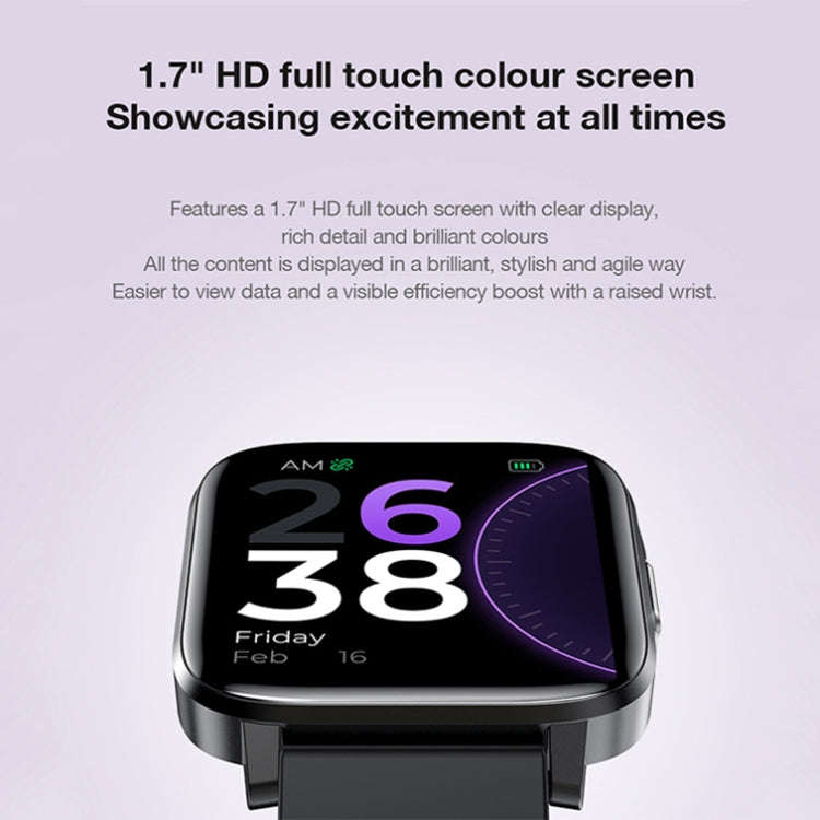LOANIY F60 1.7 Inch Body Temperature Detection Smart Watch(Blue)