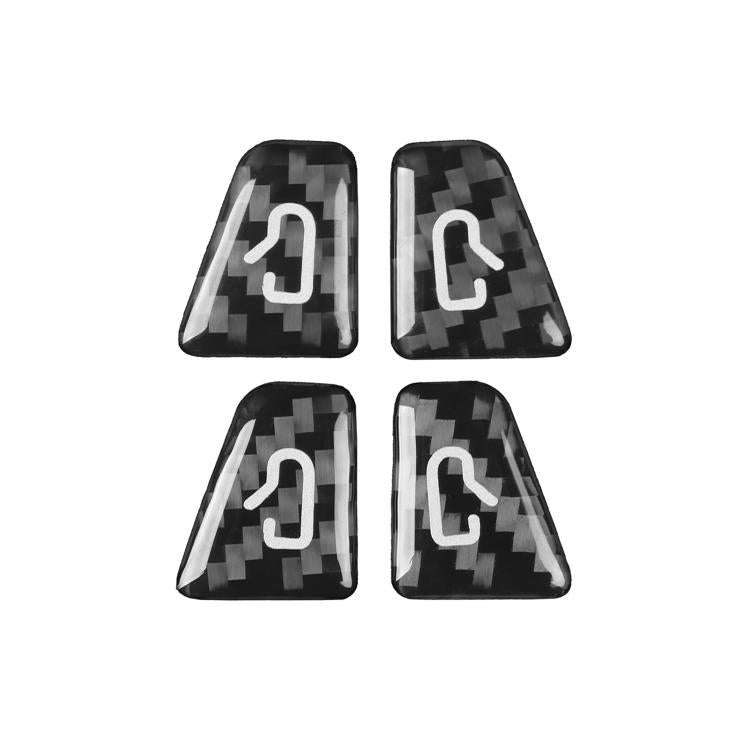 For Tesla Model 3/Y 4pcs /Set Car Window Switch Stickers(Black)