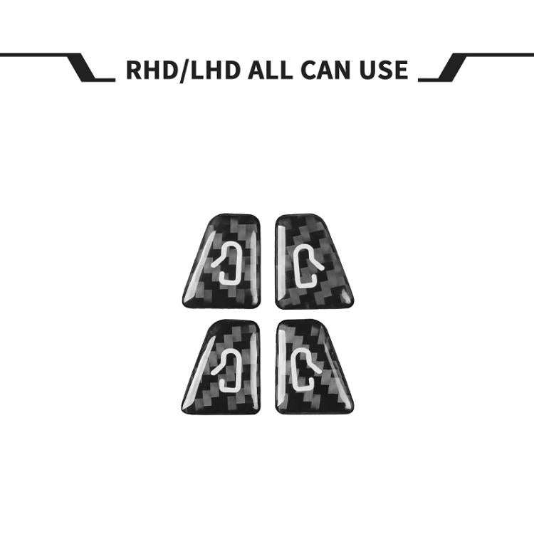 For Tesla Model 3/Y 4pcs /Set Car Window Switch Stickers(Black)