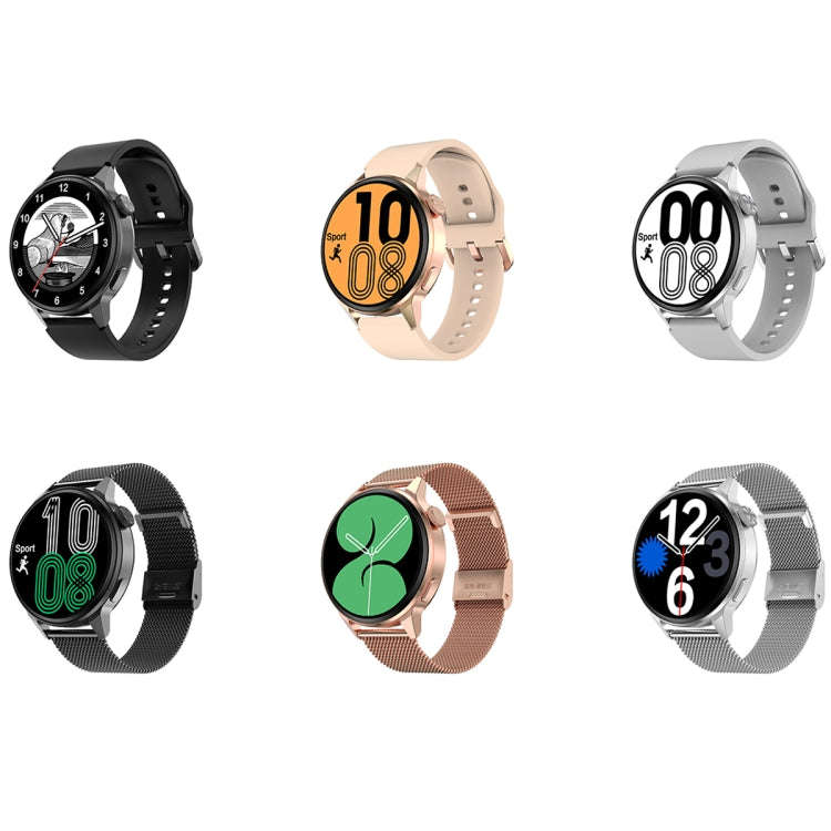 Wearkey DT4+ 1.36 Inch HD Screen Smart Call watch with NFC Function, Color: Gold Silicone