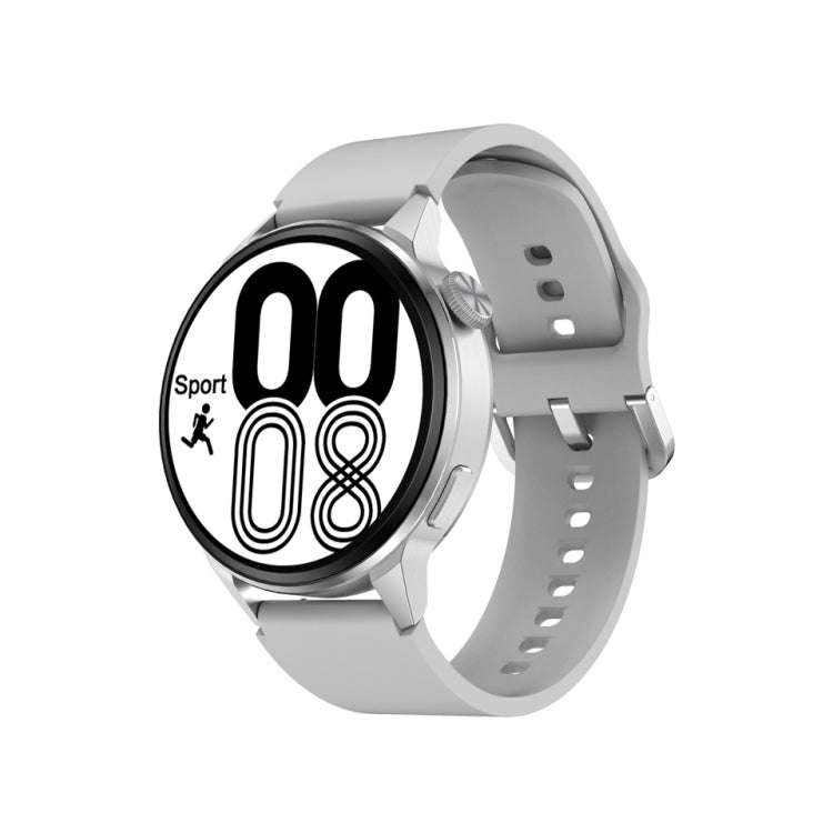 Wearkey DT4+ 1.36 Inch HD Screen Smart Call watch with NFC Function, Color: Silver Silicone