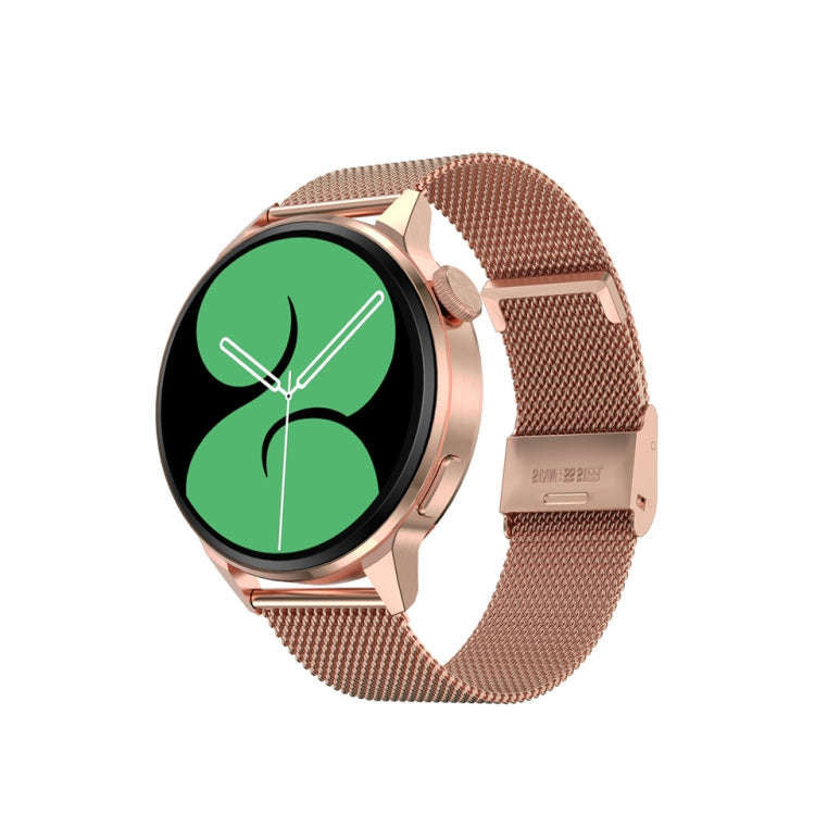Wearkey DT4+ 1.36 Inch HD Screen Smart Call watch with NFC Function, Color: Gold Steel