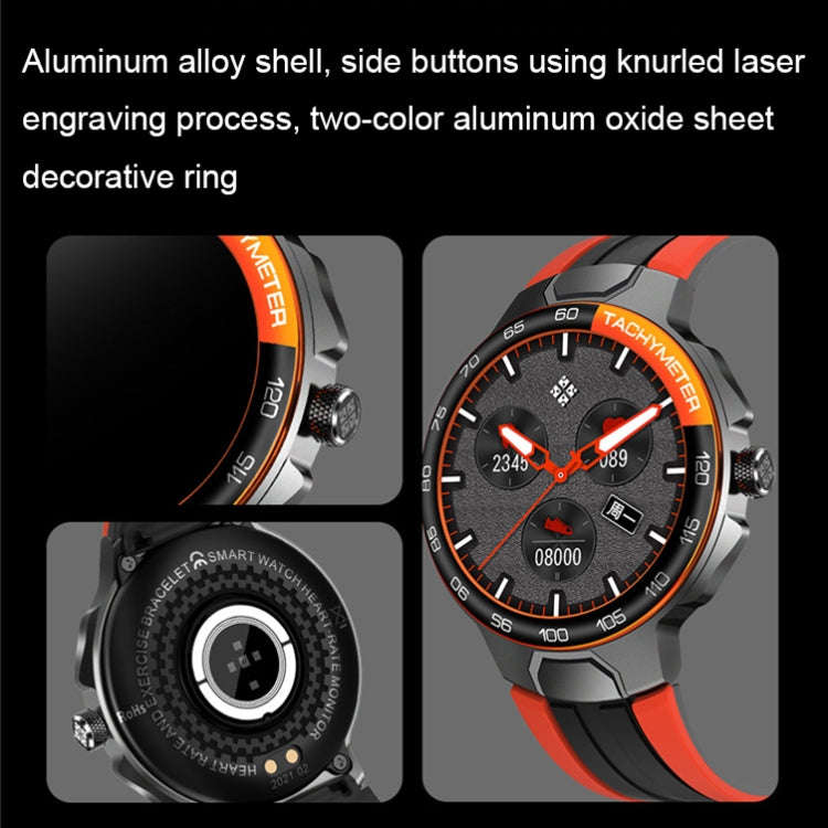 Wearkey E15 1.28 Inch Smart Heart Rate Monitoring Touch Screen Watch(Blue)