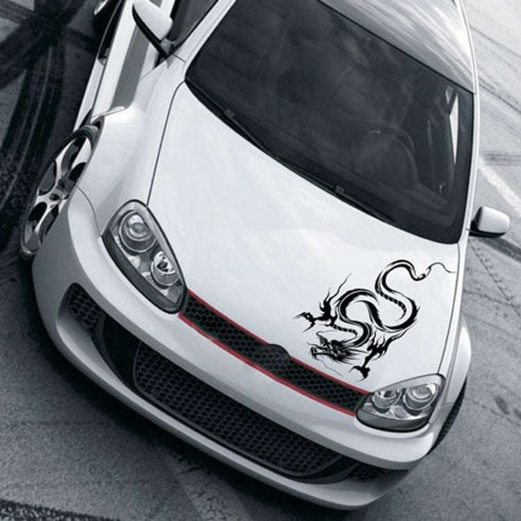 D-131 Dragon Totem Dragon Car Cover Sticker Modified Roof Scratch Sticker(Blue)