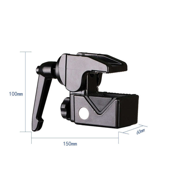 CL-22 Multi-function SLR Camera Fixed Clip Gimbal Vigorously Clip Photography Pliers(Black)