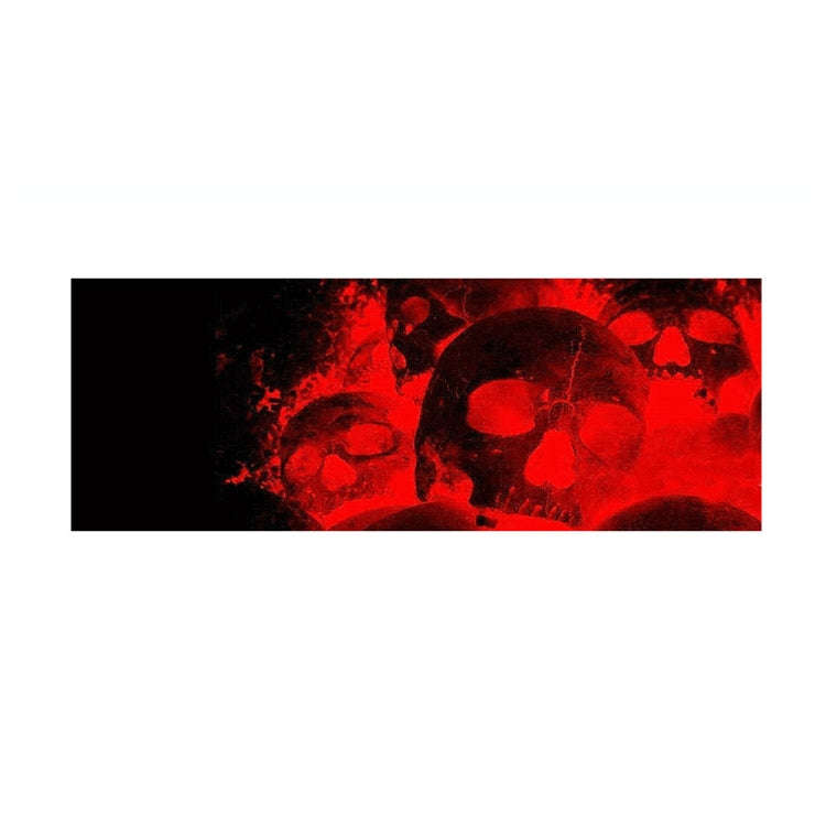 D-954 Flame Skeleton Rear Window Pattern Sticker Truck SUV Behind Wind Glass Stickers(Red)