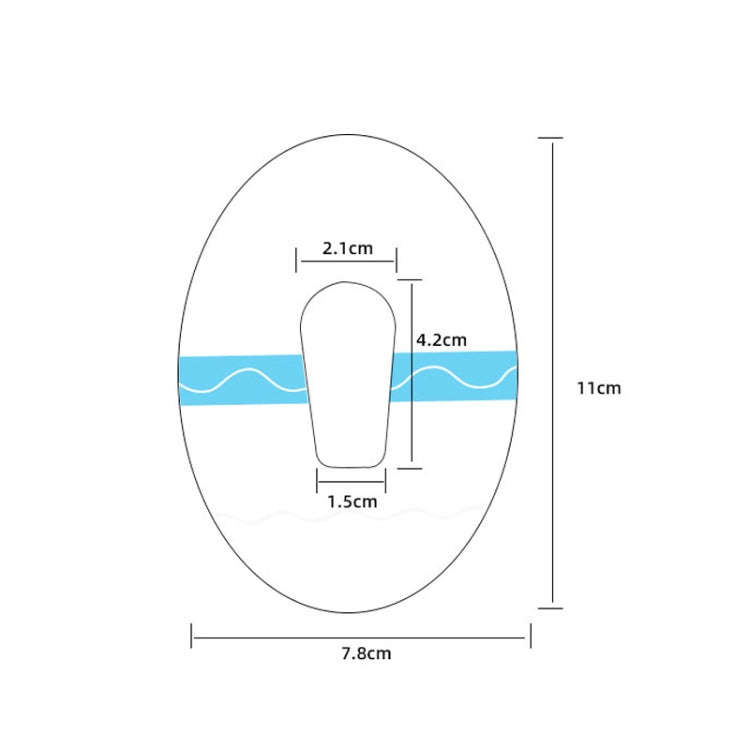 10 PCS 048 Blood Glucose Monitoring Probe Stickers Sweat-proof Sensor Adhesive Patch(Transparent)