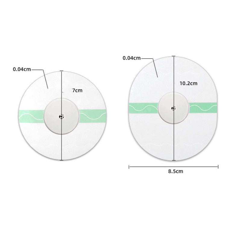 10 PCS Fixed Small Sensor TPU Transparent Adhesive Patch(Oval)