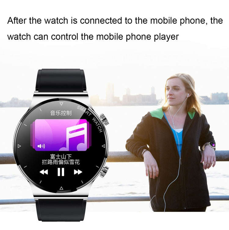 ME88 1.32 Inch Heart Rate Sleep Monitoring Smart Watch(Black Leather)