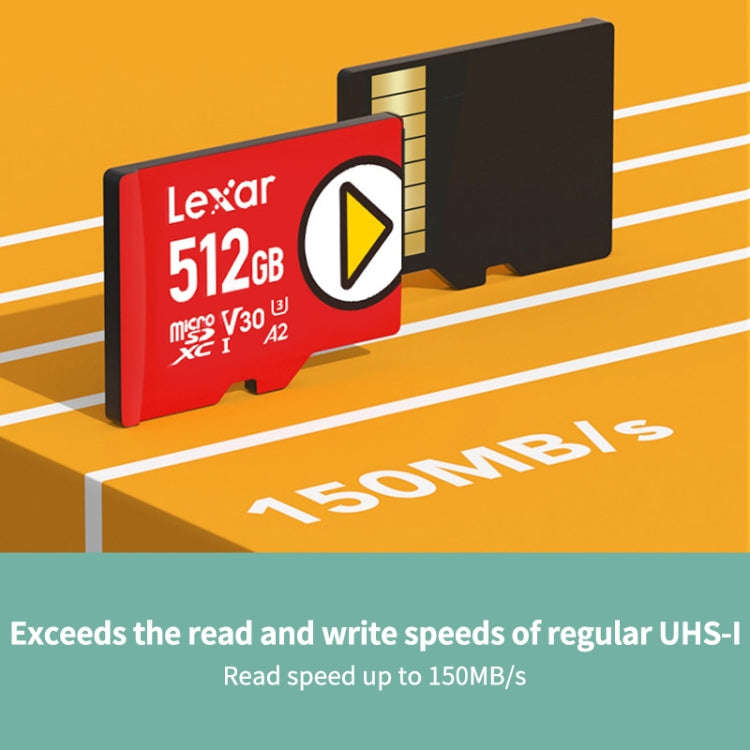 Lexar LSDMI High-Speed TF Card Game Console Memory Card, Capacity: 512GB(Red)